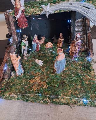 presepe misura 30x40 artigianale