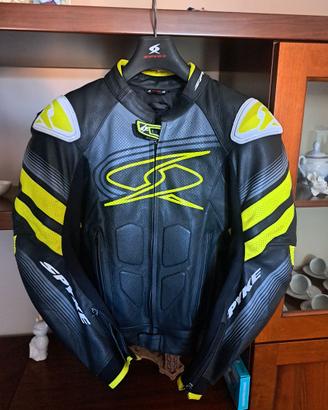 Giubbotto in pelle racing Spyke moto