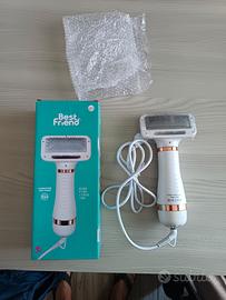 Cardatore con phon e tosatrice per animali d