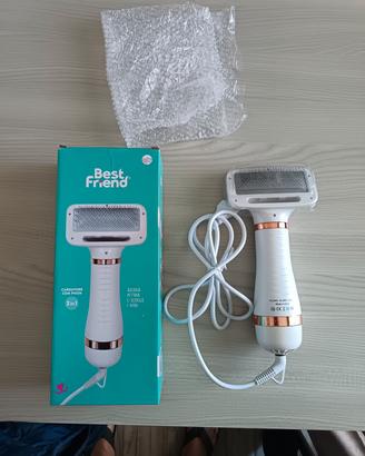 Cardatore con phon e tosatrice per animali d