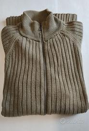 Cardigan Mason's uomo grigio verde cotone tg. XXL