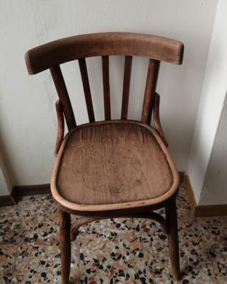 sedia unica legno vintage