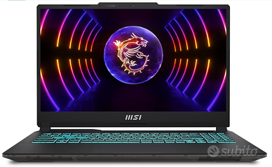 MSI Cyborg Intel i7 + 16gb RAM + RTX come nuovo