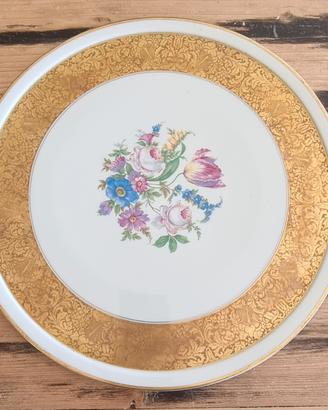 Piatto Rosenthal vintage bordo oro