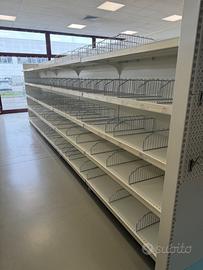 Scaffalatura espositiva da negozio 6,70m - 5 modul