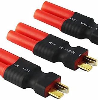 Adattatore HXT 4mm a T-Plug Maschio per Batterie