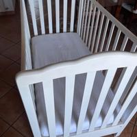 Culla+materasso+copri materasso+cuscino+paracolpi