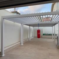 Pergola bioclimatica in alluminio 400 x 300 bianco