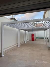 Pergola bioclimatica in alluminio 400 x 300 bianco