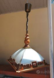 Lampadario da cucina, con neon