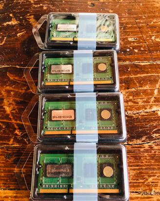 Ram ddr3 1600 4 banchi da 4Gb