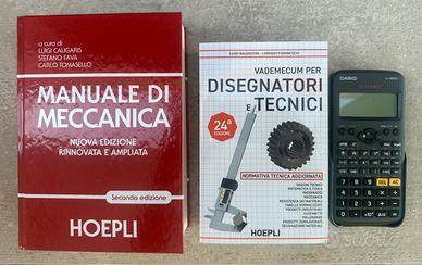 Manuale meccanica e Vademecum nuovi + Calcolatrice