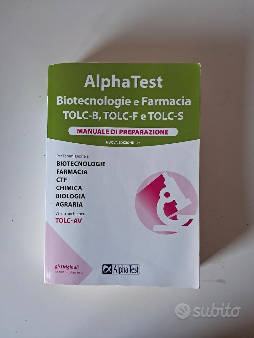 Alpha Test - Biotecnologie e farmacia - Libri e Riviste In vendita a Roma