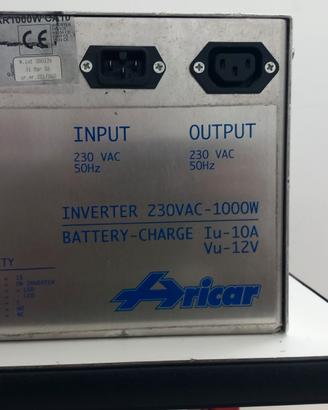 inverter con carica batteria integrato aricar