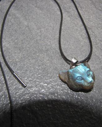 Pendente in labradorite naturale