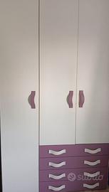 Armadio cameretta + comodino
