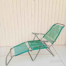 lettino sdraio mare spaghetto anni 70 vintage 