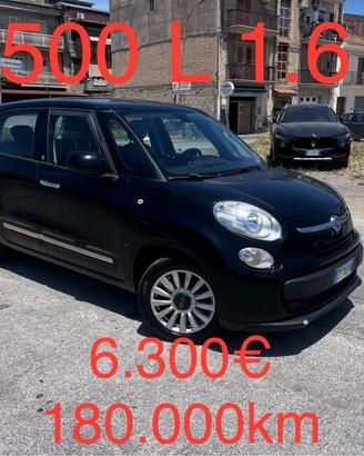 Fiat 500 L 1.6 mtj 180.000km unico proprietario