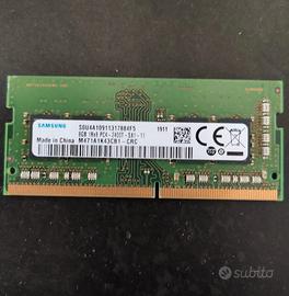 Memoria DDR3 per laptop 8 gb