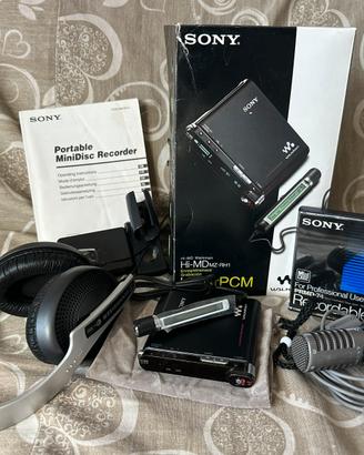 Minidisc  Sony MZ-RH1 cuffie sennheiser