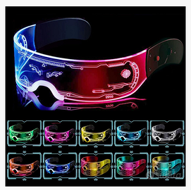 Occhiali a led luminosi