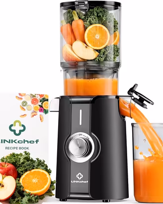 LINKchef Estrattore di Succo a Freddo 1,2L 200W 