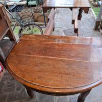 tavolo allungabile in legno di noce