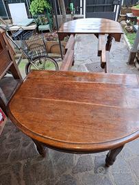 tavolo allungabile in legno di noce