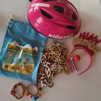 Casco bici bimba giochi braccialetti