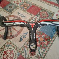 Manubrio bici corsa integrato carbonio FSA Plasma