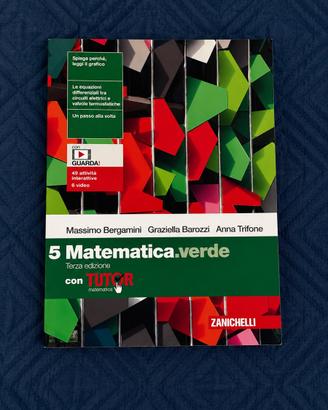 Libro matematica verde 5 terza edizione
