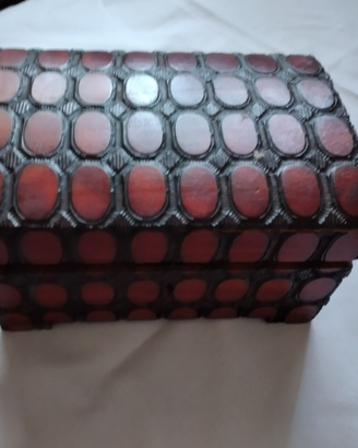 Portagioielli bauletto in legno