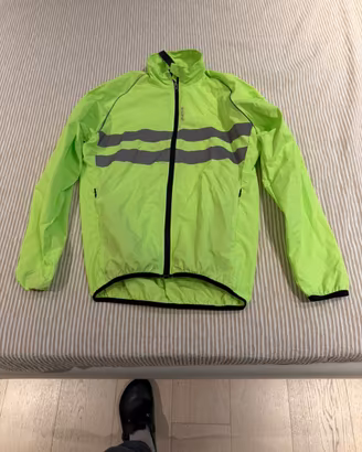 Giacca Bici Gialla Tg M Antivento Riflettente 10€