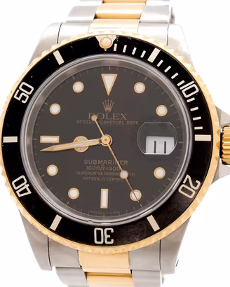 Rolex Submariner Date ref. 16613 Acciaio/Oro Nero