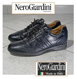 Sneakers Nero Giardini n.44  pelle Leather Shoes