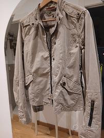 giacca estiva in cotone beige