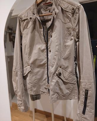 giacca estiva in cotone beige