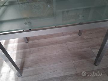 tavolo in cristallo allungabile 