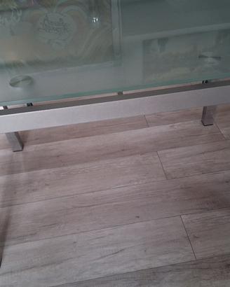 tavolo in cristallo allungabile 