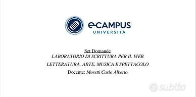 PANIERE LABORATORIO DI SCRITTURA MORETTI ECAMPUS 