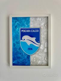 Quadro pescara calcio 32x42 cm