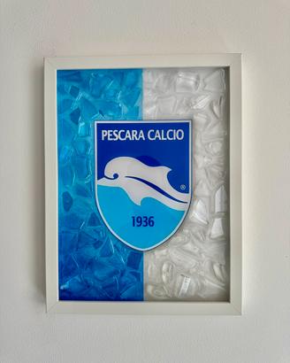 Quadro pescara calcio 32x42 cm