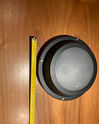 Lampada da soffitto/parete edterno nero