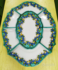 Cena fredda in ceramica vietrese