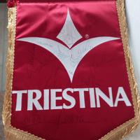 Gagliardetto della Triestina autografato da calcia