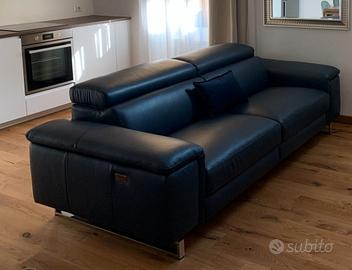 Divano in pelle - recliner elettrico