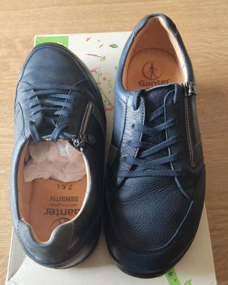 Ganter Scarpe Eleganti Uomo Pelle UK 7 EUR 41 Blu