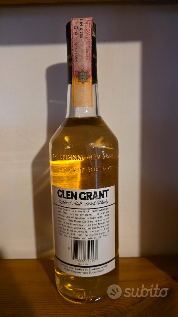Whisky Glen Grant 5 Anni - Distilled 1980 - Collezionismo In