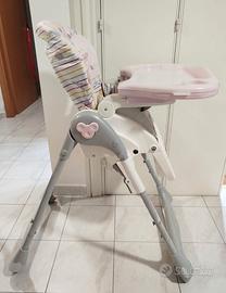 Seggiolone Brevi "Convivio". Pieghevole.Regolabile