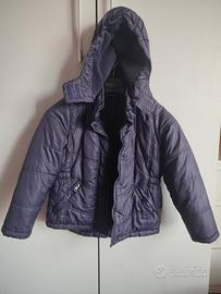 giubbotto bomber con cappuccio bimba